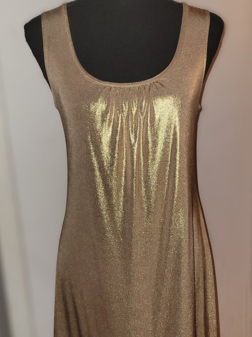 Pappil en Blanc Gold Mini Dress or Tunic - M
